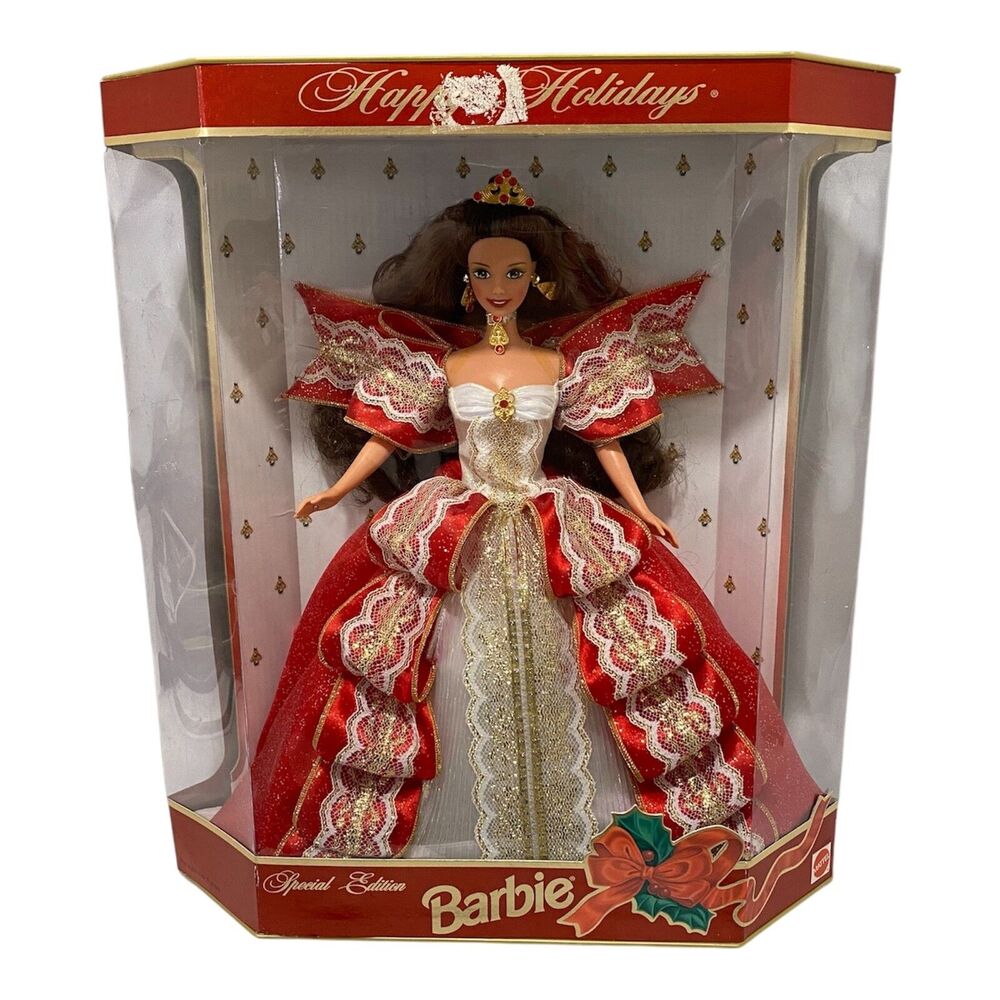 1997 Happy Holiday Barbie Collectors Doll In Box Vintage